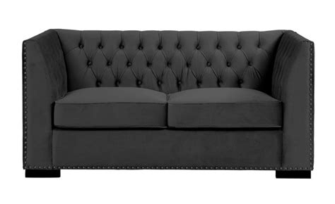 Chester Black Velvet Chesterfield Sofa Sets - Chic Concept