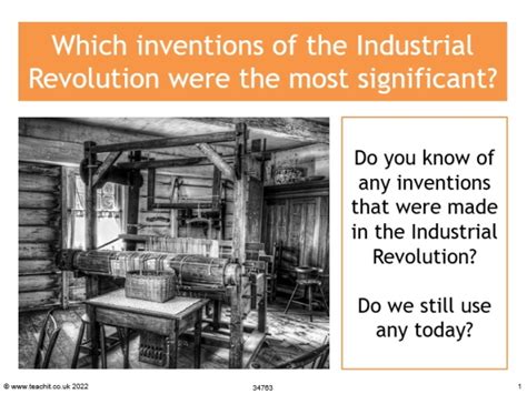 Inventions of Industrial Revolution | KS3 history lesson | Teachit