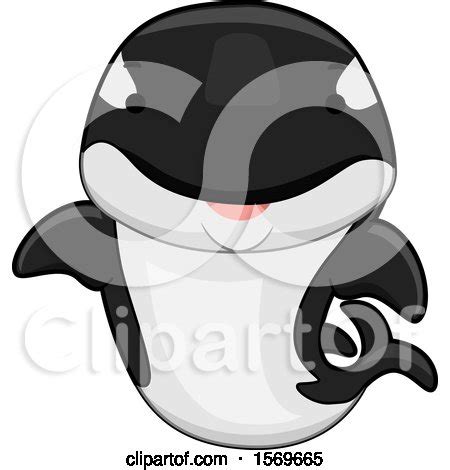 Clipart of a Cute Orca - Royalty Free Vector Illustration by BNP Design ...