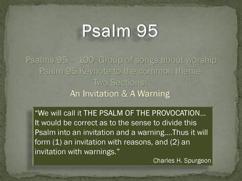 Psalm 95 Praise & Obedience. - ppt download