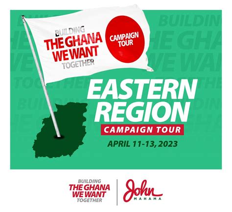 PRESS RELEASE: John Mahama heads to the Eastern Region on Tuesday