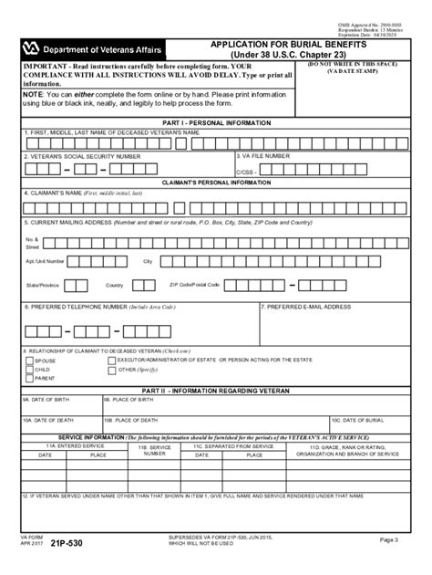 Va Burial Benefits 2017-2024 Form - Fill Out and Sign Printable PDF ...