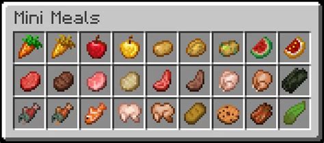 Mini Meals Minecraft Texture Pack