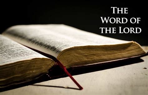 What is the meaning of the phrase Word of the Lord? | NeverThirsty