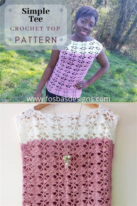 Crochet top pattern - Fosbas Designs