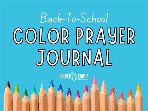 Color Prayer Spinner: Back-to-School Prayer Activity – Deeper KidMin