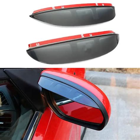 1 Pair Car Styling Rearview Mirror Eyebrow Rainproof Flexible Blade ...