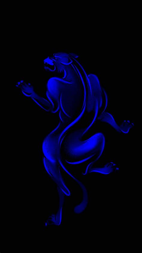 Blue, panther, colour, HD phone wallpaper | Peakpx