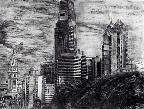 Philadelphia Skyline Drawing at PaintingValley.com | Explore collection ...