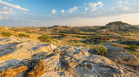 A View Across The Craggy Landscape Of The Llano Estacado In West Texas Background, Llano ...