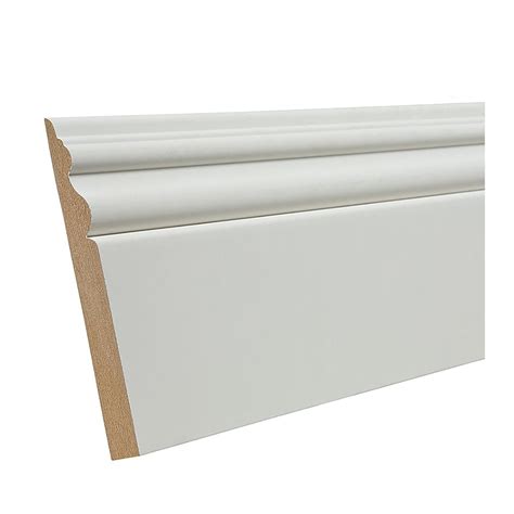 5-in x 8-ft Interior Primed MDF Baseboard Moulding at Lowes.com