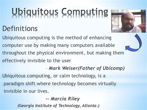 Ubiquitous computing