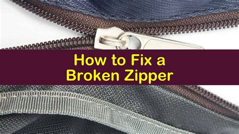 How to Fix a Broken Zipper