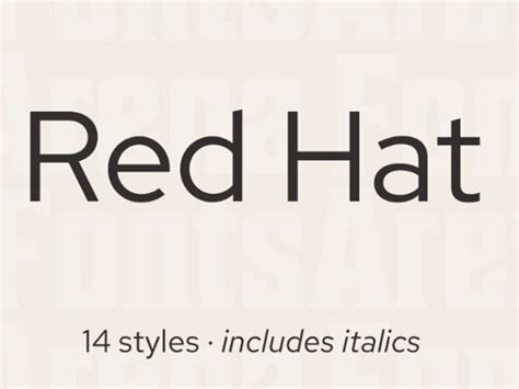 Red Hat Font Free Download - Fonts Empire