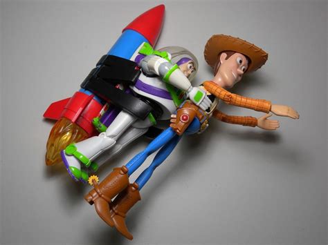 Buzz Lightyear Woody Toy Story Rocket Escape Sounds Lights Disney Pixar Figure | #1959379214