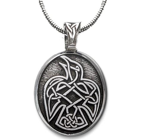 Celtic Raven Pendant