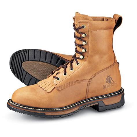 Men's Rocky® Yellowstone Lacer Boots, Aztec Crazy Horse - 129448, Cowboy & Western Boots at ...