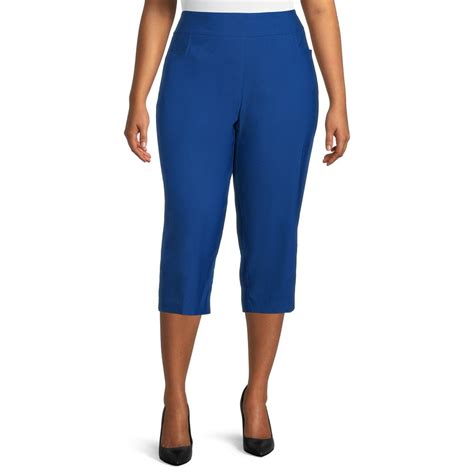 Terra & Sky - Terra & Sky Women's Plus Size Millennium Capri Pants ...