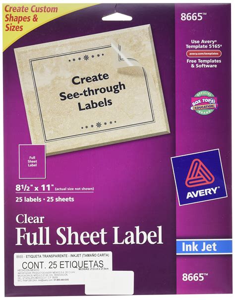 Clear Printable Label Sheets