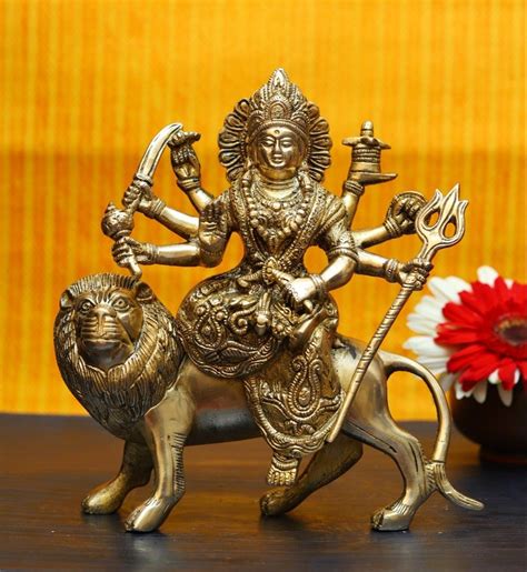 Brass Durga Mata Statue, Temple at Rs 1350/piece in Rishikesh | ID ...