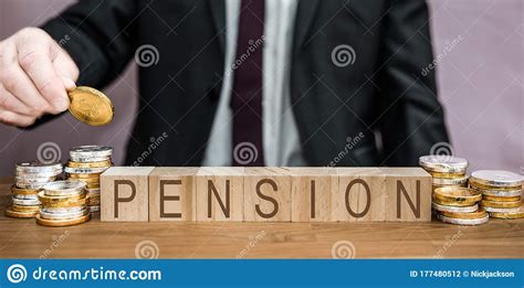 Pension Concept with Businessman Saving for a Pension Pot Stock Photo - Image of bank, advice ...