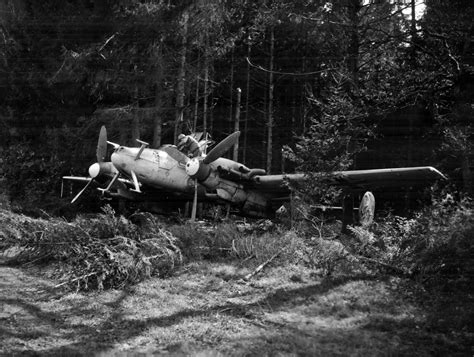 Captured Messerschmitt Bf 110G Night Fighter near Munich May 1945 ...