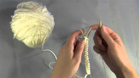 Knitting in the round using two circular needles - YouTube