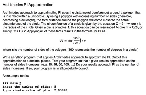 Archimedes PI Approximation in Python - Stack Overflow