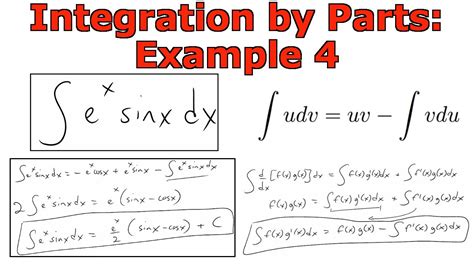 Integration by Parts: Example 4 - YouTube