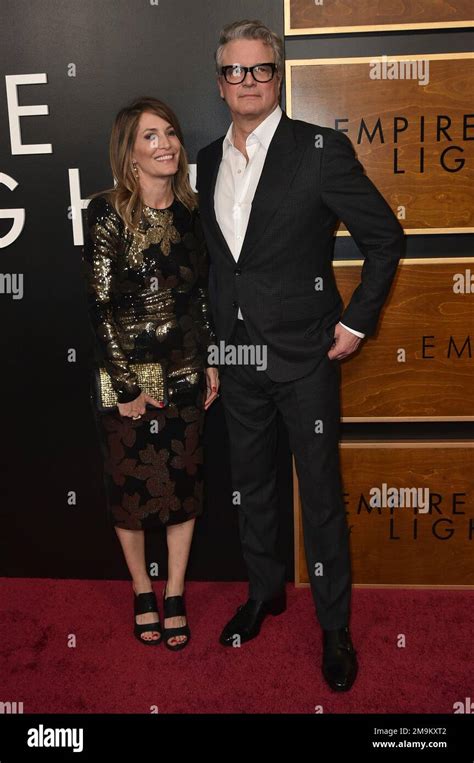 Maggie Cohn, left and Colin Firth arrive at the premiere of "Empire of Light" on Thursday, Dec ...