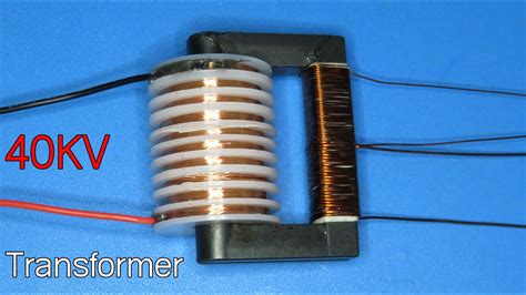 How to make a high voltage transformer 40KV - YouTube