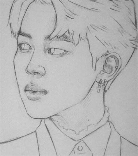 Park Jimin | Kpop drawings, Bts drawings, Art drawings sketches simple