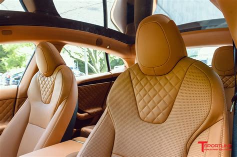 Tesla Model S Plaid with Ferrari Tan Leather Interior