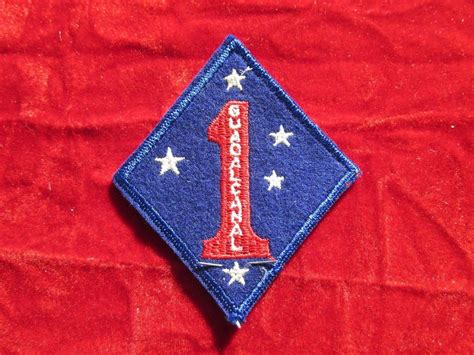 USMC 1st Marine Division PATCH Premium Quality Guadalcanal wool Cheesecloth back | #1815591304