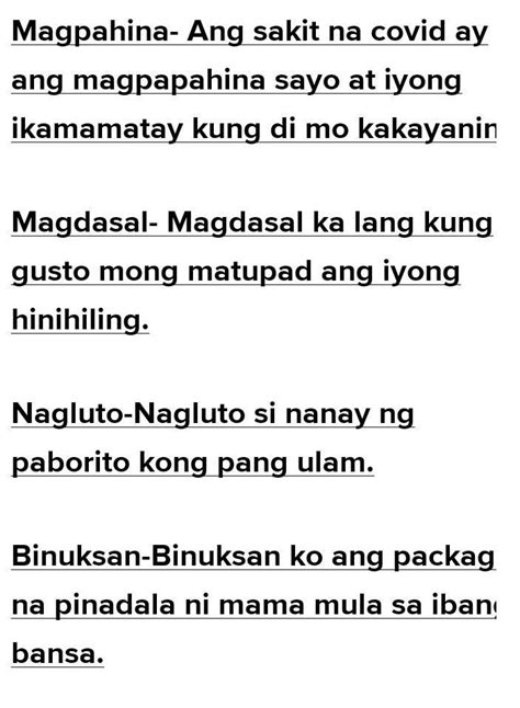 ano ang pandiwang pawatas - Brainly.ph