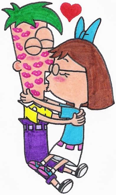 Image - Ferb and Gretchen Kissing.jpg - Phineas and Ferb Wiki - Your Guide to Phineas and Ferb