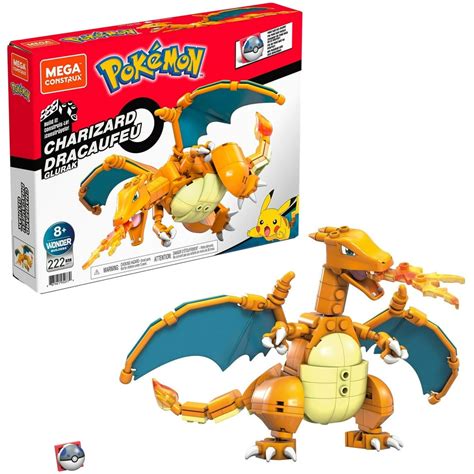 Mega Construx Pokemon Charizard Construction Set, Building Toys For Kids - Walmart.com - Walmart.com