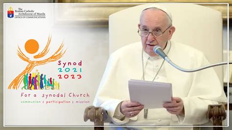 Pope extends Synod on Synodality to 2024 - Roman Catholic Archdiocese ...