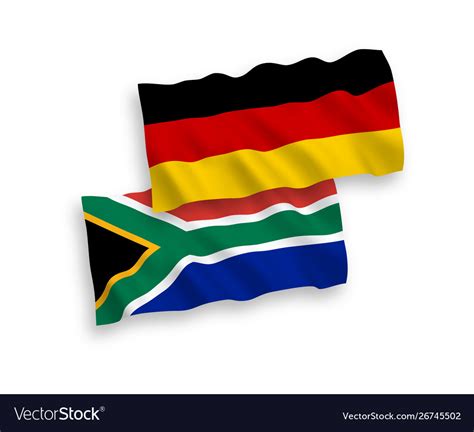 Flags republic south africa and germany Royalty Free Vector