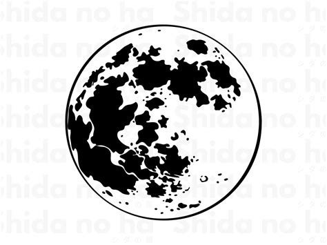 Moon SVG Full Moon SVG Digital Download/cricut Silhouette - Etsy