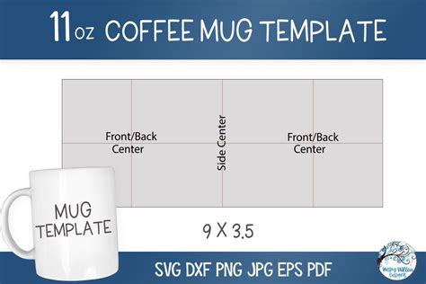 11 Oz Coffee Mug Template Graphic by WispyWillowDesigns · Creative Fabrica