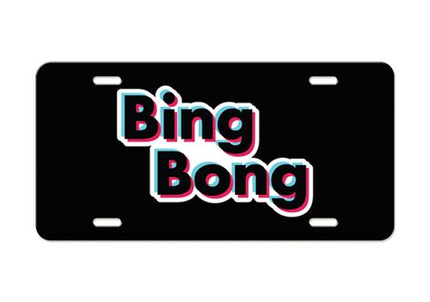 Bing Bong Tiktok Meme Aluminum License Plate - Etsy