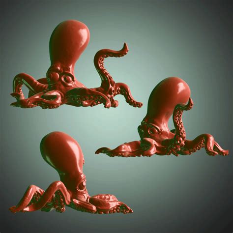 3d Octopus Cartoon