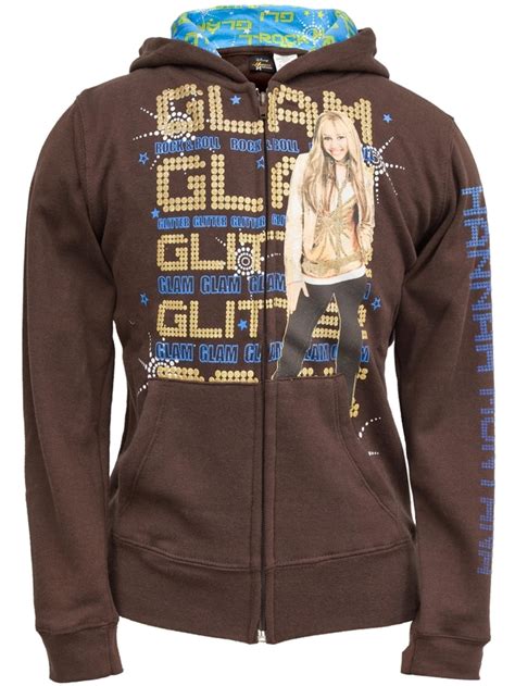 Hannah Montana - Glam Glitter Youth Hoodie - Youth Large - Walmart.com