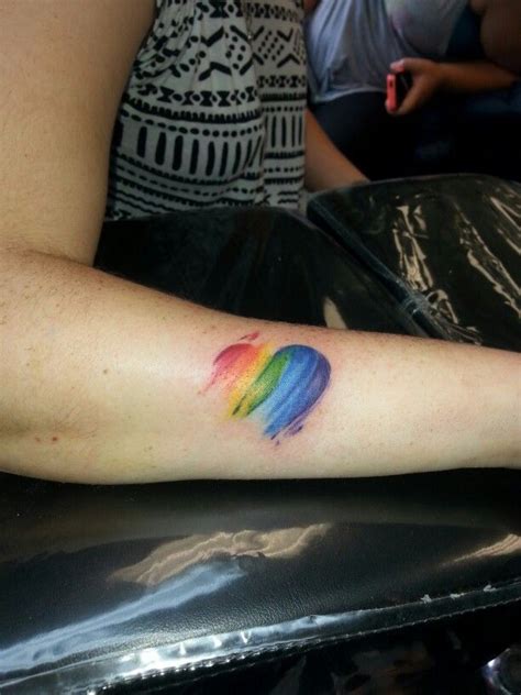 Top Rainbow Pride Tattoo Images for Pinterest Tattoos | Pride tattoo ...