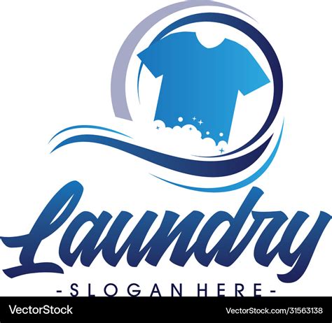 Laundry logo Royalty Free Vector Image - VectorStock