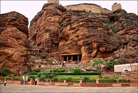 Ancient Cave temples ( 6th and 7th C) of Badami, Karnataka,