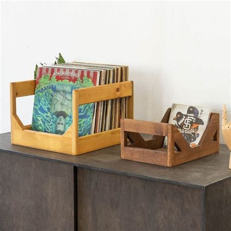 7-inch Record Storage Crate - Etsy | Record storage, Crate storage, Crates