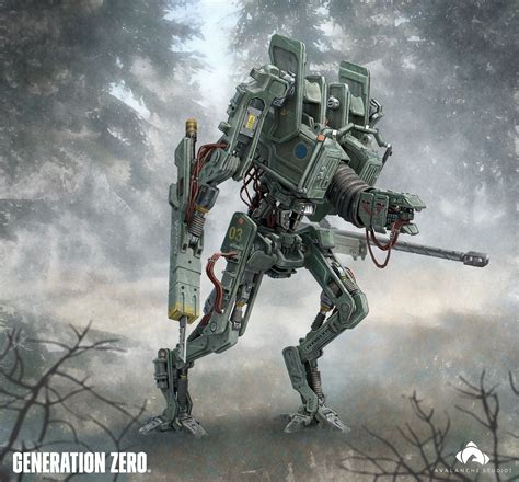 ArtStation - Generation Zero - Hunter, Ville Ericsson | Robot concept ...