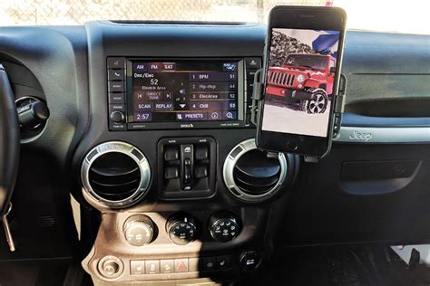 Jeep Wrangler 2011-2018 Premium Phone Holder + Dash Mount + Swivel | GTA Car Kits